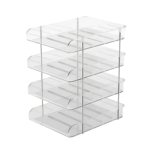 桌面书本收纳架办公室写字台置物架整理文件资料学生文具多层盒子