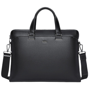 金利来男包手提包真皮大容量软皮手提公文包鳄鱼纹头层牛皮商务包