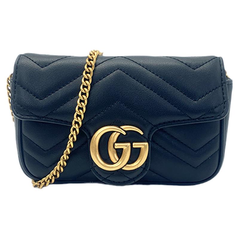 Gucci古驰马蒙mini链条包