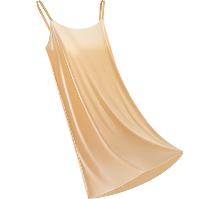 冰丝无痕粉底液打底吊带裙