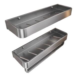 卫生间置物架子免打孔太空铝厕所浴室架子打孔洗漱台化妆品收纳架