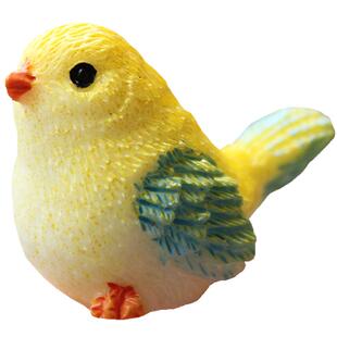 仿真小鸟鹦鹉黄莺鸟花彩雀莺多肉盆景饰品微景观场景造景动物摆件