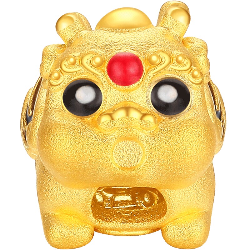 潮宏基黄金招财貔貅转运珠