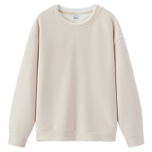 商场同款|森马卫衣男冬季加绒华夫格假两件2025新款时尚百搭上衣