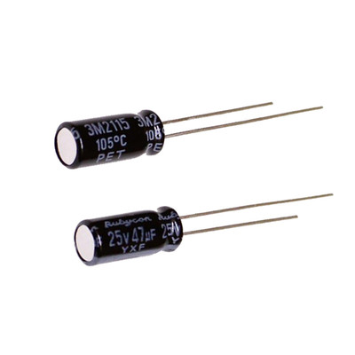 进口电解电容25v47uf红宝石