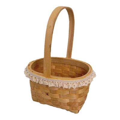 藤编柳编工艺品花篮木片编织文艺