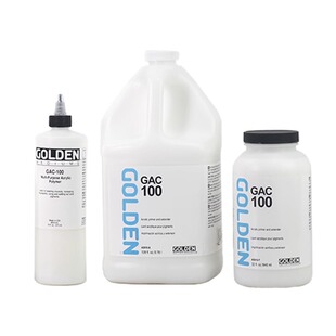 高登Golden特殊用途丙烯聚合物GAC 封木板胶 油画布底胶 浇注媒介 亚克力媒介 粘合剂 树脂 GAC100 3910-3990