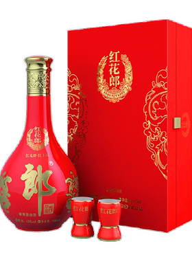 郎红花郎15酱香型喜庆礼盒500ml