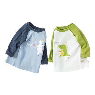 戴维贝拉男童T恤卡通长袖