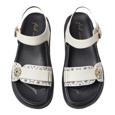 厚底一字带休闲罗马凉鞋