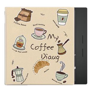 罗仕克咖啡磁吸电子书保护套适用文石leaf5简约ins风3小众poke6s阅读器tab8c/mini/onyxbooxpage/7.8电纸书壳