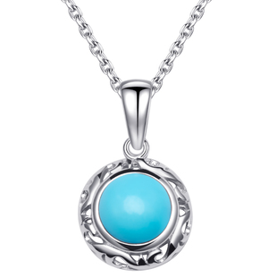 高瓷蓝松系列天然松石项链耳饰精致小众套装925足银 手链项链套装