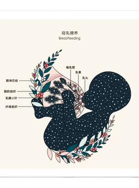 医院产后抽象生殖艺术装饰画月子