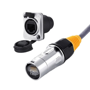 凌科YT RJ45连接器网线接口jsx 16-001/22-002网口座18对接头母座