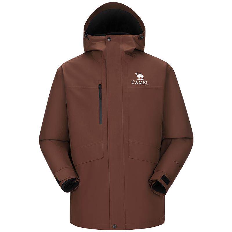 骆驼户外三合一岩野冲锋衣男女款防风防水外套进藏旅游徒步登山服