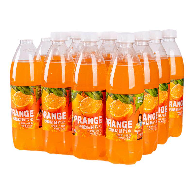 雪芬力沙糖桔味汽水600ml*12瓶