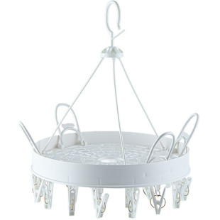 多夹子袜子晾衣架带夹子内衣内裤专用晾晒架神器多功能圆形挂架子