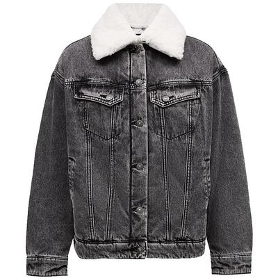 VeroModa可拆毛领棉服女