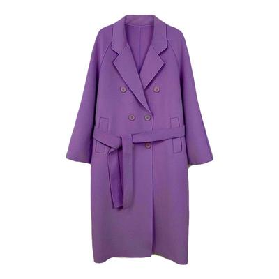 凡于双面呢中长款韩版羊毛大衣