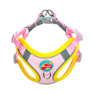 狗狗牵引绳背心式小型犬泰迪比熊博美幼犬遛狗绳狗脖圈宠物胸背带