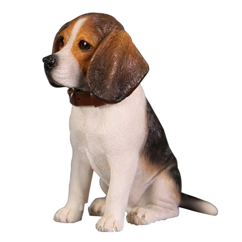 比格幼犬狗狗模型狗摆件车载摆件