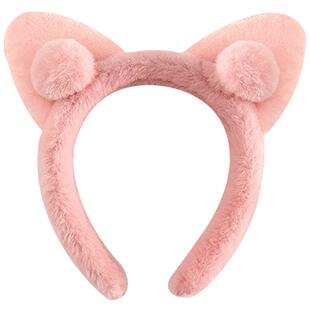 可爱毛茸茸发箍女款秋冬毛绒洗脸化妆敷面膜专用头箍头饰发捆发卡