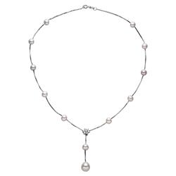 京润珍珠925银满天星珍珠项链女