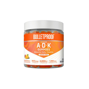 Bulletproof-防弹咖啡橙子草莓活性维生素ADK无蔗糖多维软糖60粒
