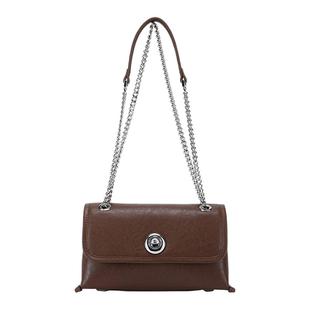 SATCHI/沙驰植鞣牛皮邮差包女真皮斜挎包复古单肩通勤包2025新款