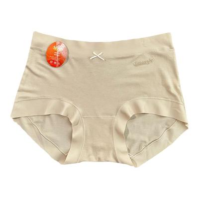 磨毛秋冬款中腰无痕桑蚕丝裆