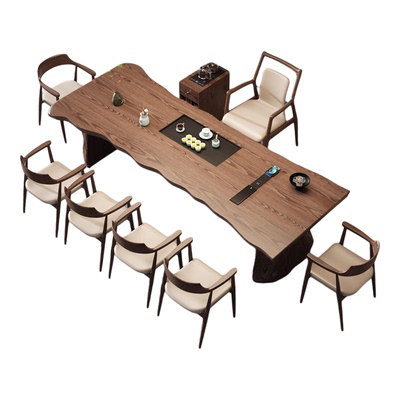 办公室高端轻奢新中式客厅泡茶台