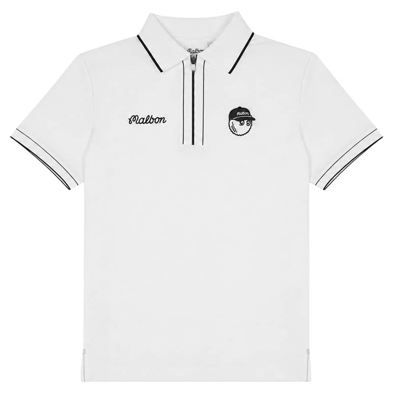 夏季MALBON高尔夫透气短袖POLO