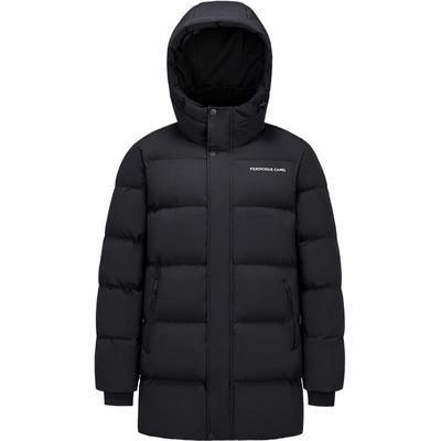 骆驼男装中长款羽绒服男