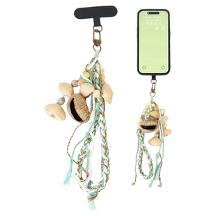 云愈果壳摇铃手机链配件包包配饰疗愈乐器冥想挂件植萃天然果壳