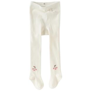 戴维贝拉女童连脚连裤袜2025秋季新款女童打底裤女宝宝弹力袜子