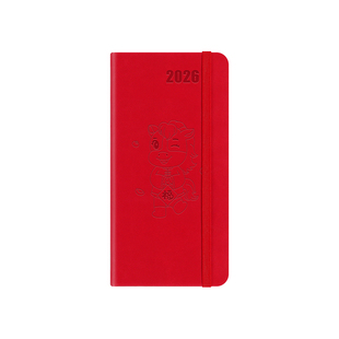 PAPERIDEAS马年限量2026weeks手帐本无酸纸PU生肖周计划日程本周历48k高颜值笔记本随身大学生考研记事本定制