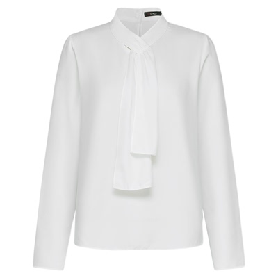 【肌理感/飘带设计/商场同款】G2000女2025秋冬舒适长袖休闲衬衫.