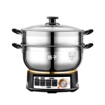 扬子304不锈钢多功能电热锅电炒蒸煮一体式锅万能锅电火锅炒菜锅