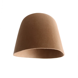 秋冬季大头围定制直桶毛呢帽羊毛呢水桶帽复古网红盆帽优雅渔夫帽