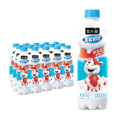 可口可乐果粒奶优草莓味方便即食