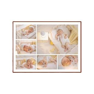六、九宫格相框定制宝宝洗照片加打印相片儿童成长相册挂墙做摆台