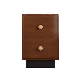 实木极窄30cm床头柜小户型卧室超窄床边柜夹缝柜中古风床头窄边柜