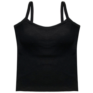 2025春季遮副乳背心女带胸垫罩杯一体西装内搭上衣bm打底吊带外穿