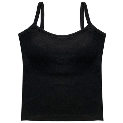 带胸垫罩杯一体西装内搭上衣