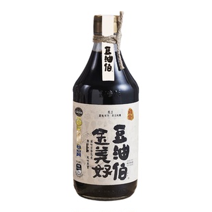 豆油伯金美好特级酿造生抽黑豆原豆酱油非转基因纯粮酿造500ml