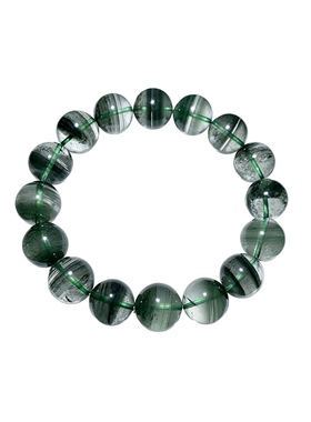 天然赞比亚绿幽灵手串饰品礼物男