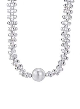 Yuffoni新款轻奢银珠编制手链