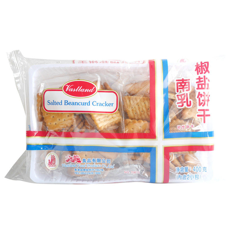 香港大地南乳椒盐小圆饼干400g
