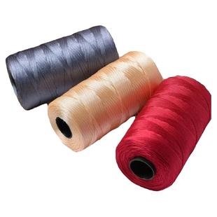 丝光棉麻线轻体冰丝扁带毛线手工编钩织diy钩包包帽子坐垫空心线