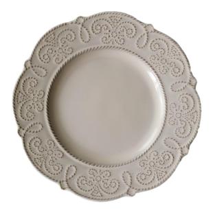 高颜值盘子复古欧式浮雕餐具陶瓷家用早餐菜盘牛排盘个性创意微瑕